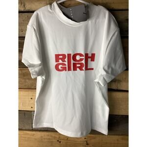 4 for $20 Sumwon Rich Girl White T Shirt Size Medium Women’s